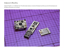 Tablet Screenshot of adjacentreality.org